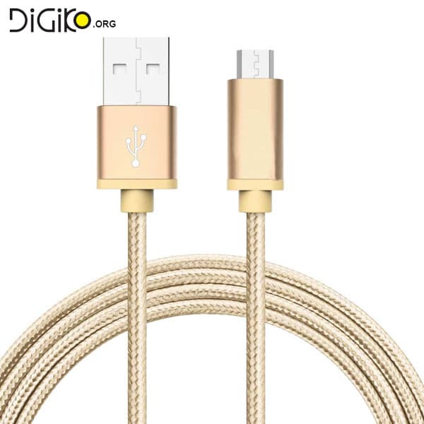 کابل میکرو USB مخصوص شارژ و دیتا موبایل و تبلت با جریان عبوری 3 امپر (مارک فرانت) با کانکتور فلزی