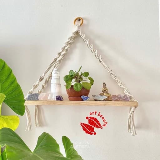 شلف چوبی مکرومه ارت بیوتی طرح ریما مبلمان فرنا مدل 1123235