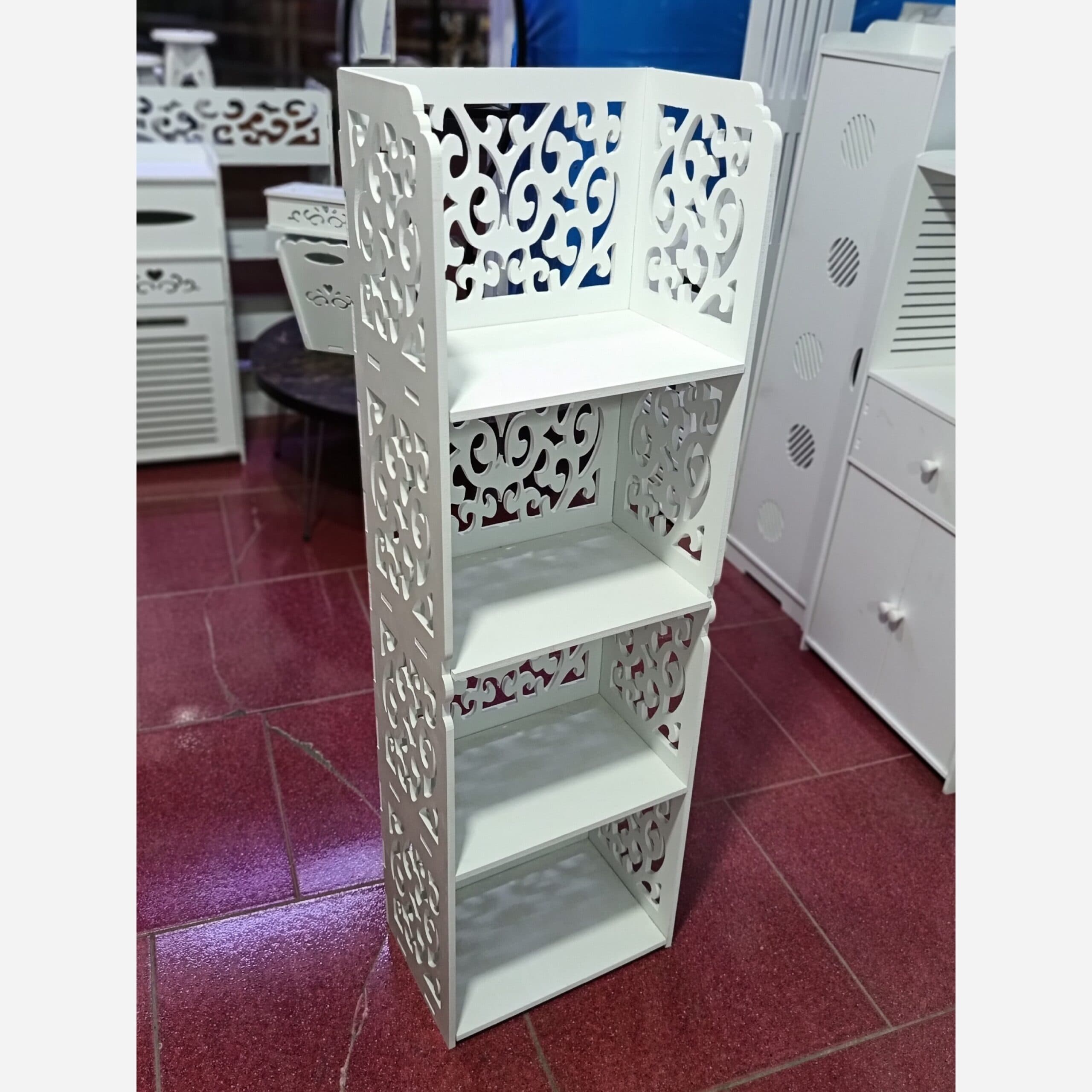 استند کتابخانه چهار طبقه مبلمان فرنا مدل 1123219 — تصویر ۲