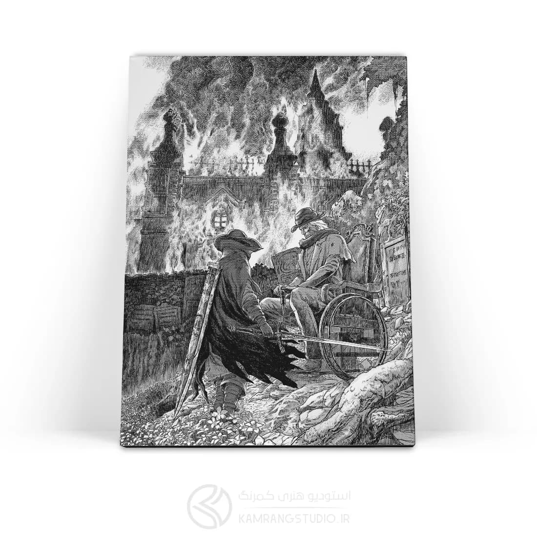 تابلو شاسی بلادبورن طرح 4 Bloodborne