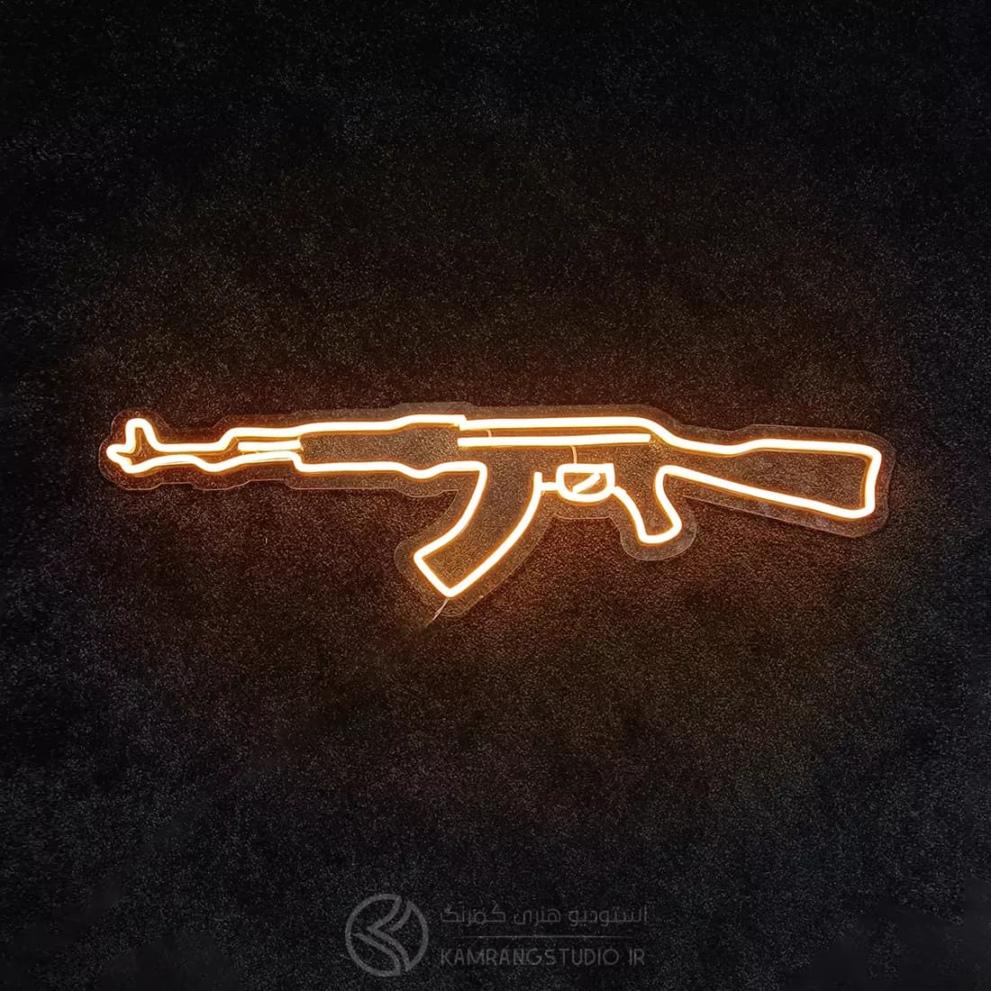 تابلو نئون اسلحه کلاش AK-47