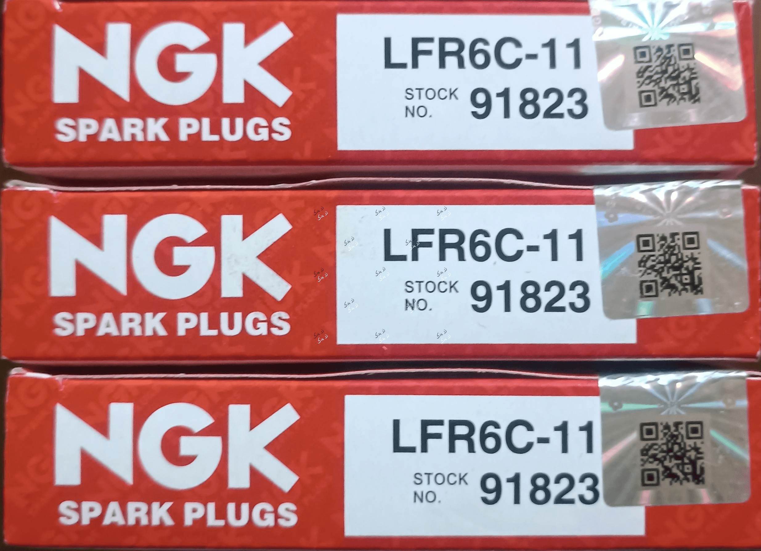 شمع پایه بلند LFR6C11 91823 ان جی کی NGK ژاپن اصل با لیبل اصالت کالا (بسته 4 عددی) — تصویر ۳