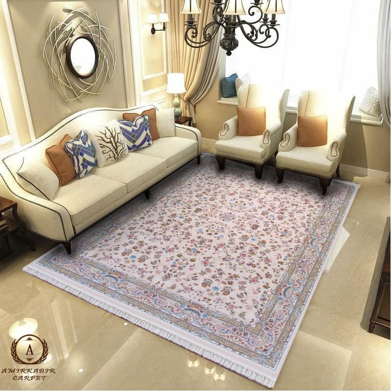 فرش ۱۲۰۰ شانه طرح کیمیا سعادت نسکافه ای