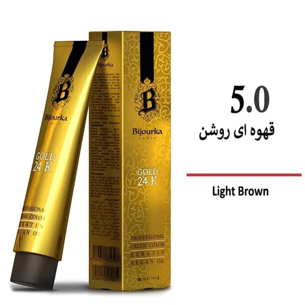 رنگ مو بیجورکا سری طبیعی قهوه ای روشن 5