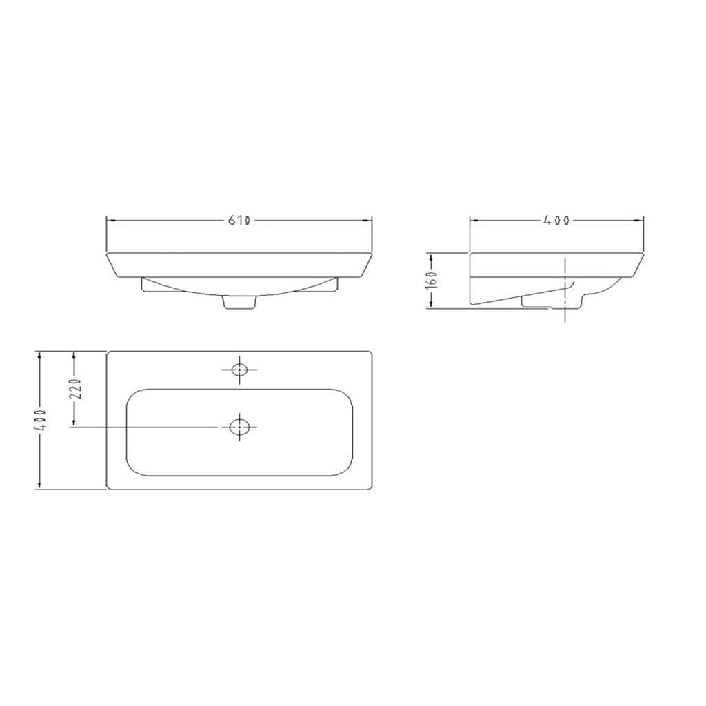 روشویی روکابینتی سینا چینی مدل آیلین — تصویر ۲