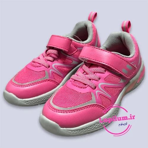کفش بچه گانه چراغدار صورتی