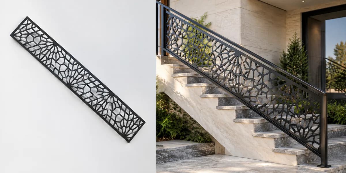 فایل برش تسمه فلزی طرح متقارن کد T-190