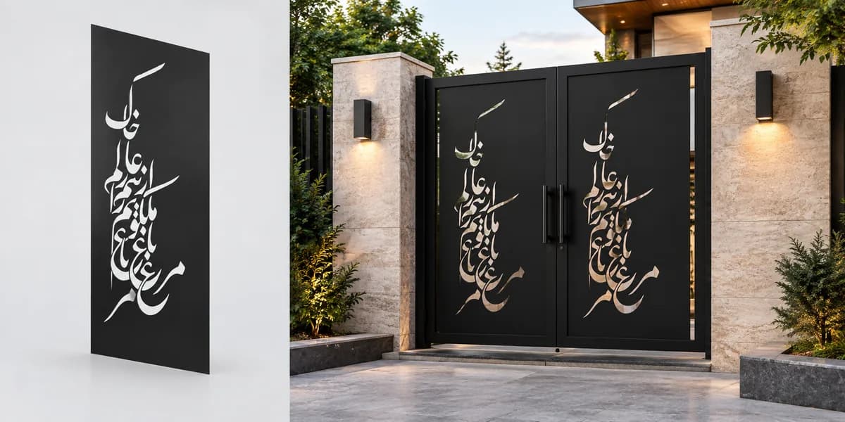 فایل برش پنل فلزی طرح شعر کد ۲۲۹۳۲