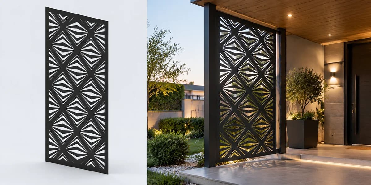 فایل برش پنل فلزی طرح هندسی کد ۲۳۲۵۴