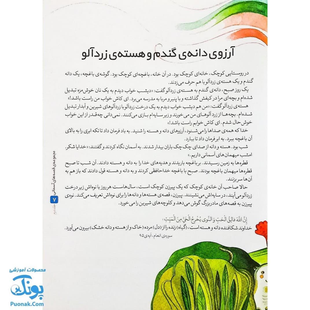 قصه های آسمانی کتاب آرزوی دانه و هسته جلد دوم — تصویر ۵