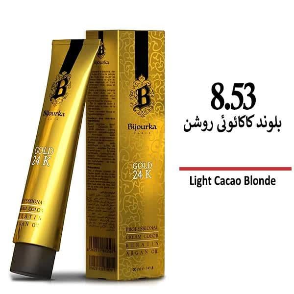 رنگ مو بیجورکا سری شکلاتی بلوند کاکائویی روشن 8/53