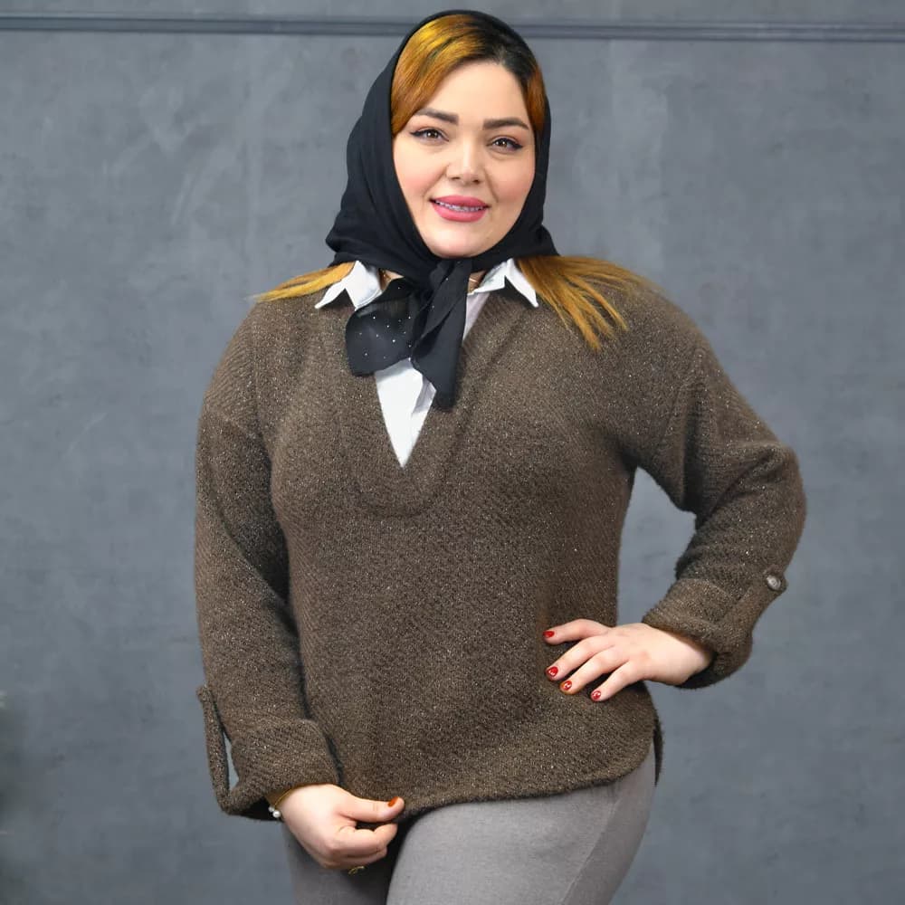 پیراهن بافتی دخترانه کد 23487 — تصویر ۸