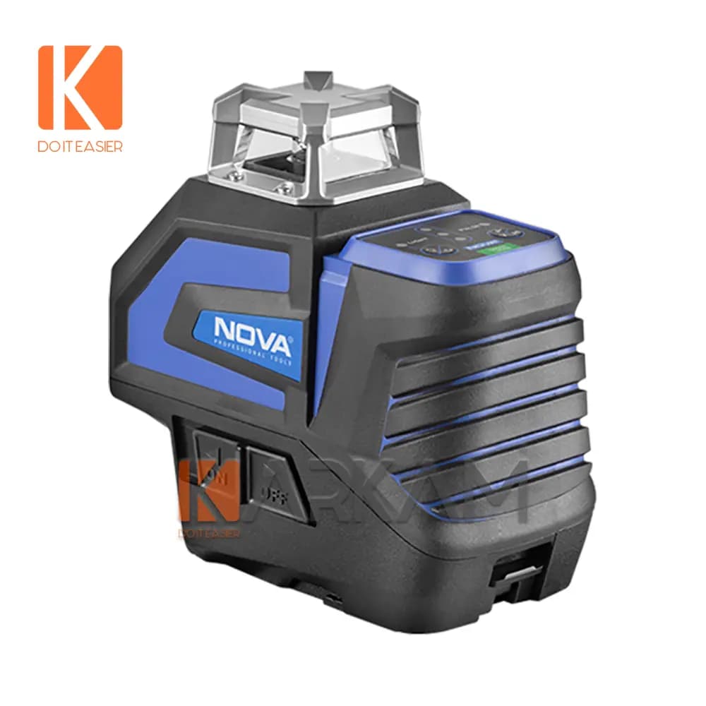 کیت تراز لیزری 360 درجه دوخط سبز با 3 پایه 2667G نوا — تصویر ۲