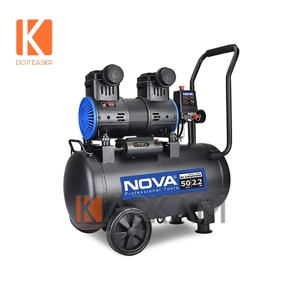 کمپرسور 50 لیتری سایلنت دو موتوره NTA-9151 نوا