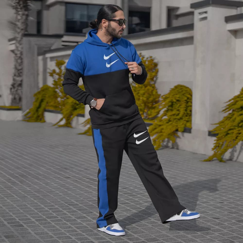 ست هودی و شلوار مردانه دو نایک کد 28021 — تصویر ۷