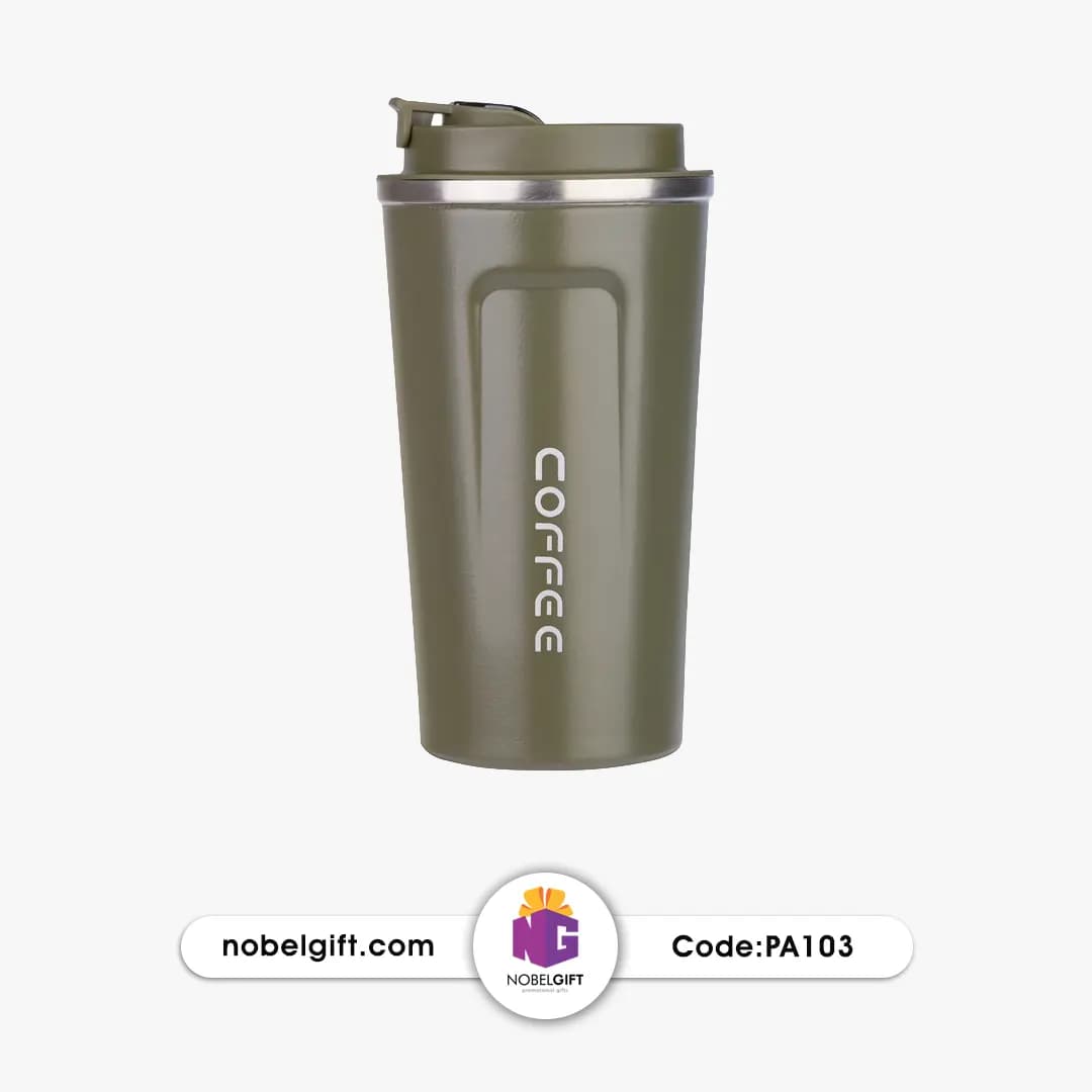 ماگ سفری هوشمند تبلیغاتی Coffee 1002 گنجایش 0.51 لیتر کد PA103 — تصویر ۲