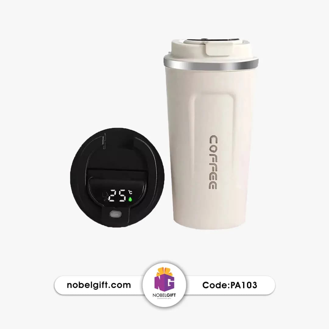 ماگ سفری هوشمند تبلیغاتی Coffee 1002 گنجایش 0.51 لیتر کد PA103 — تصویر ۳