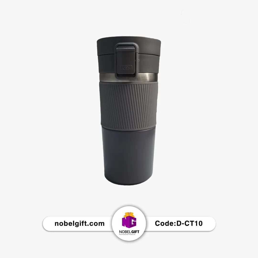 تراول ماگ طوسی تبلیغاتی کد D-CT10