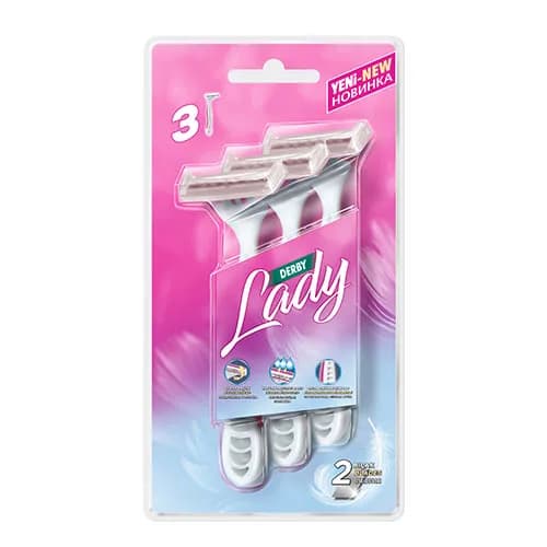 ژیلت 2 لبه بانوان لیدی پلاتینیوم Lady PLATINUM دربی