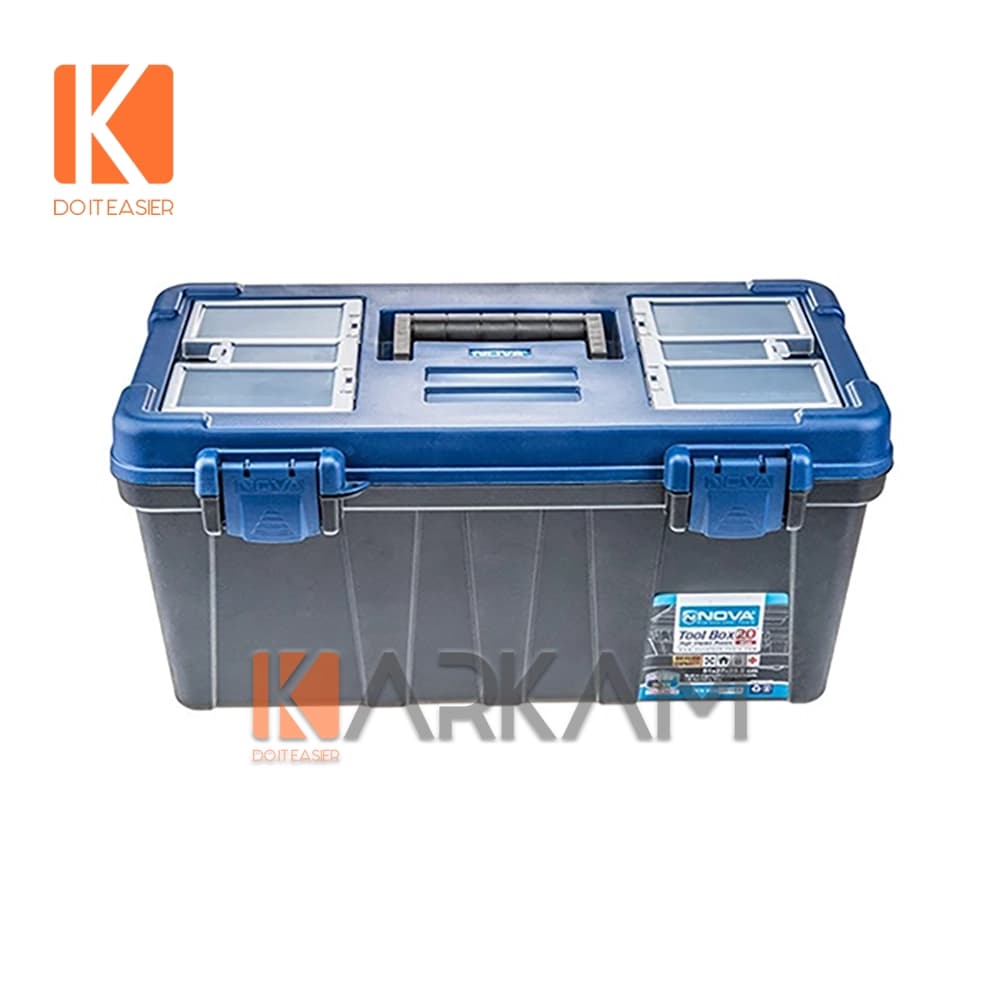 جعبه ابزار 20 اینچ باقفل پلاستیکی NTB-6020 نوا