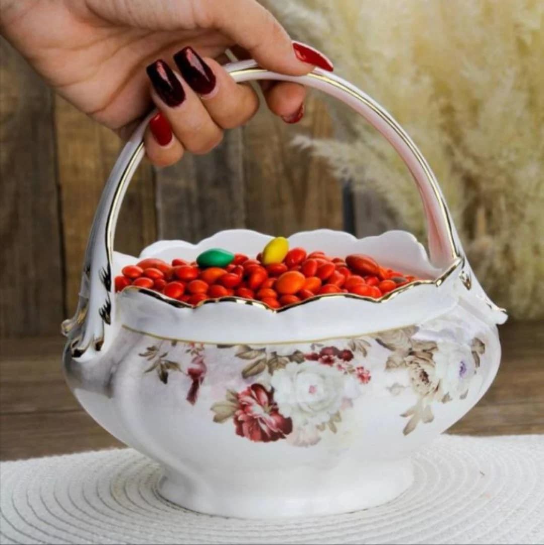 ظرف پذیرایی چینی لمونژ کد 4023