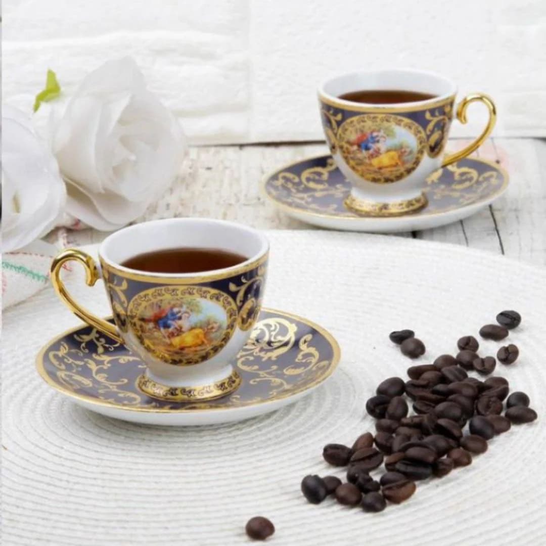 ست چای خوری چینی طرح لیلی مجنون کد 8048