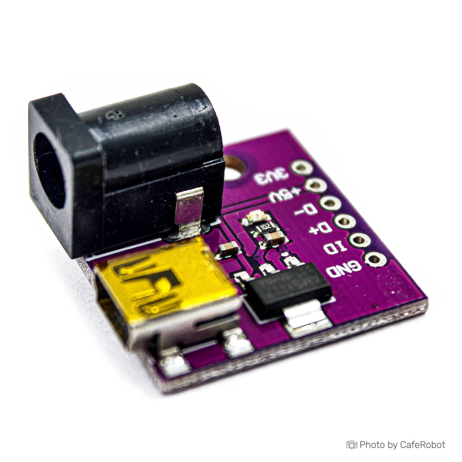 ماژول پاور AMS1117 3.3V دارای ورودی مینی USB / جک آداپتور — تصویر ۲