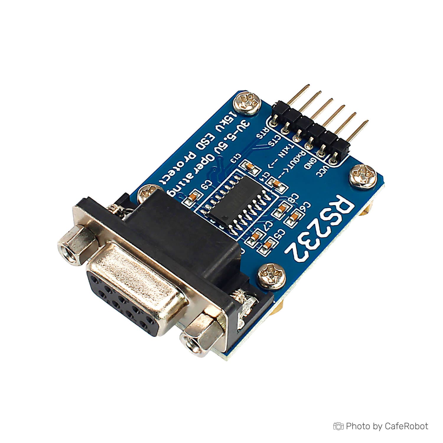 ماژول مبدل RS232 به TTL دارای چیپ SP3232 و کانکتور مادگی — تصویر ۲
