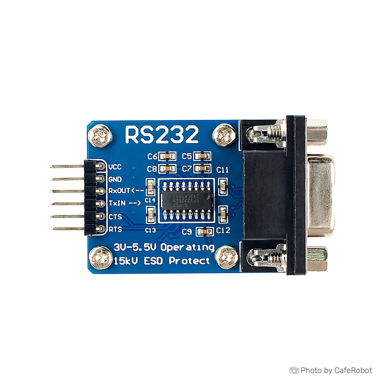 ماژول مبدل RS232 به TTL دارای چیپ SP3232 و کانکتور مادگی — تصویر ۴