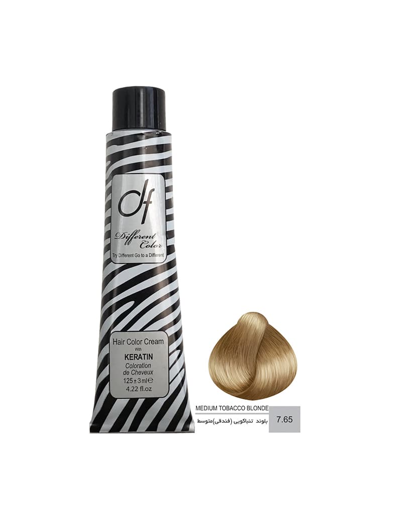 رنگ مو دیفرنت شماره 6.65 (TOBACCO) حجم 125ml رنگ بلوند تنباکویی(فندوقی)تیره — تصویر ۲