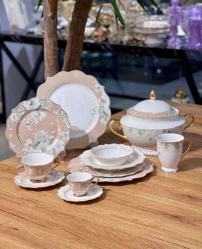سرویس پذیرایی kit art ست کامل 6نفری pink کد1031
