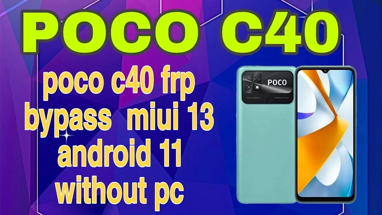 حذف FRP گوگل اکانت شیائومی POCO C40