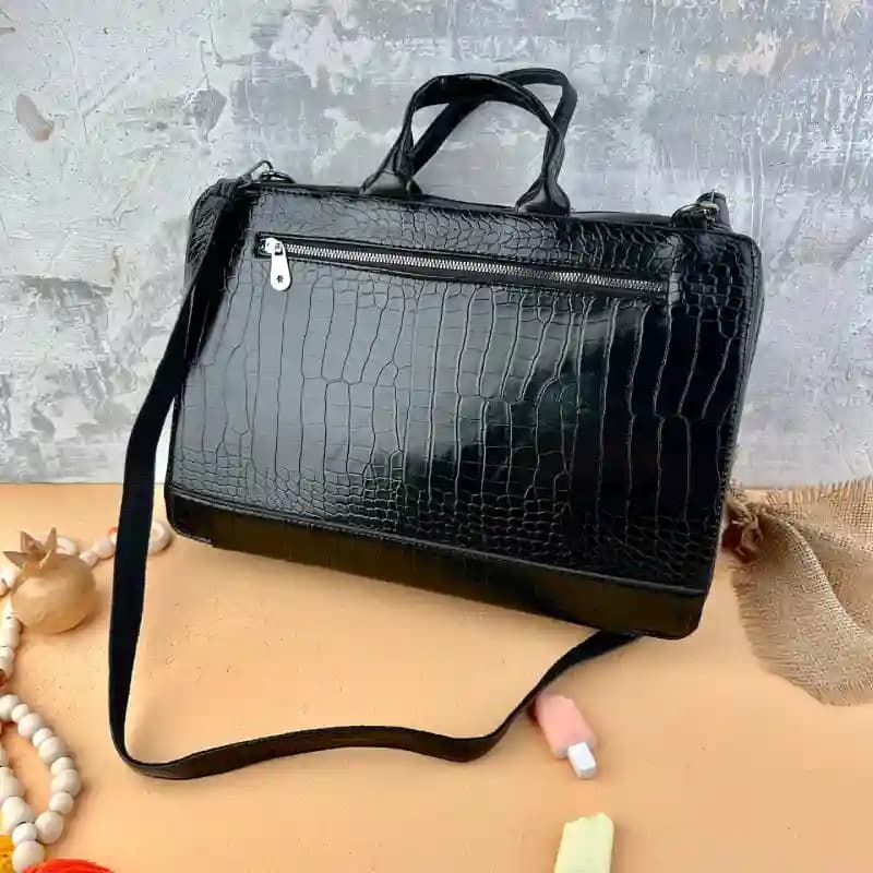 کیف اداری سنگی مونت مشکی 204-133 — تصویر ۲
