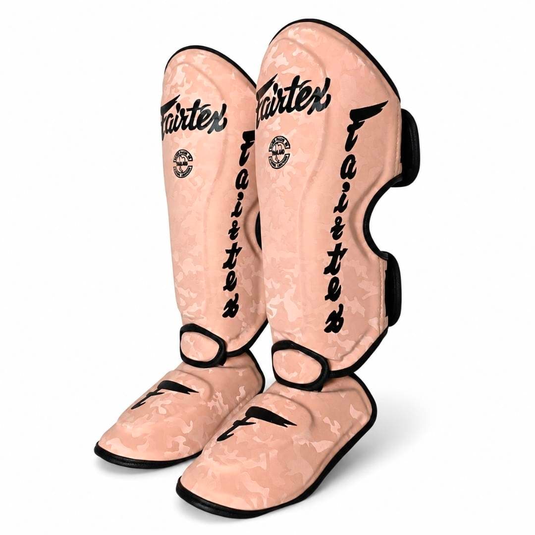 ساقبند اسپارینگ فرتکس Fairtex چرمی چریکی رزگلد