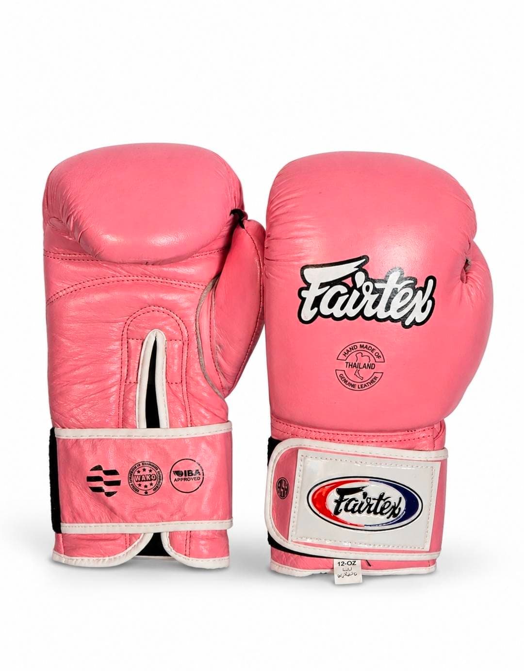 دستکش بوکس چرم فرتکس صورتی Fairtex