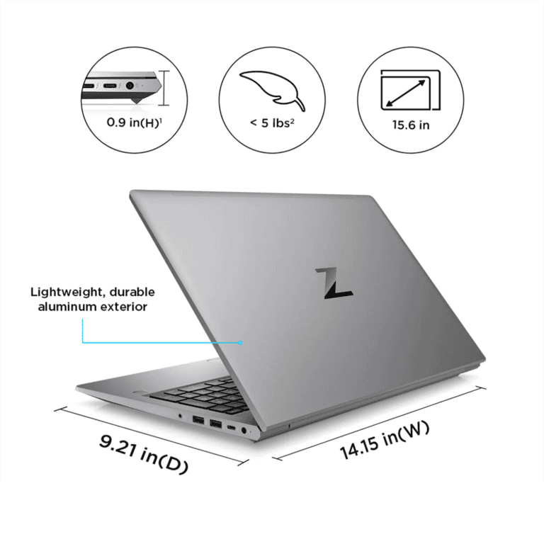لپ تاپ 4K اچ پی 15.6 اینچ HP Zbook Power G9 | i7-12800H | 16 D5 | 512 | 8G RTX A2000 — تصویر ۴