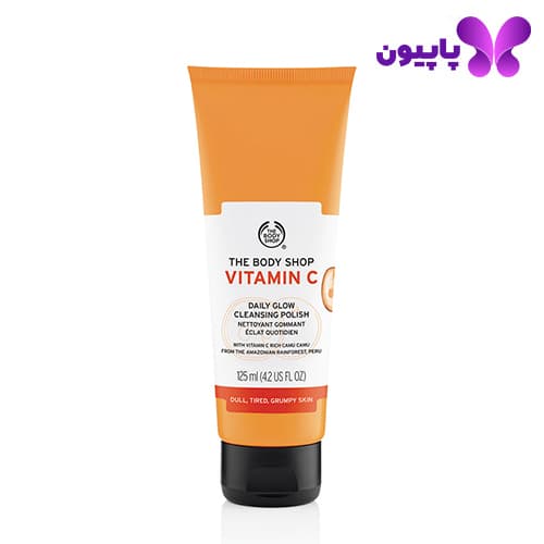 ژل اسکراب شستشوی صورت ویتامین C بادی شاپ