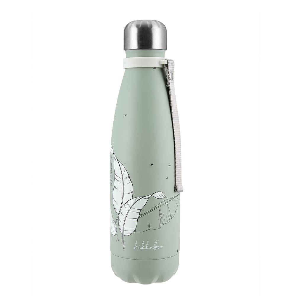 بطری استیل 500 میلی لیتر کیکابو سبز مدل Flora