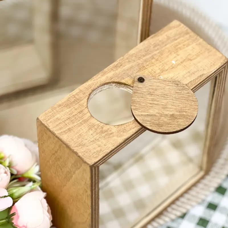 بانکه چوب و شیشه 3 سایز — تصویر ۲