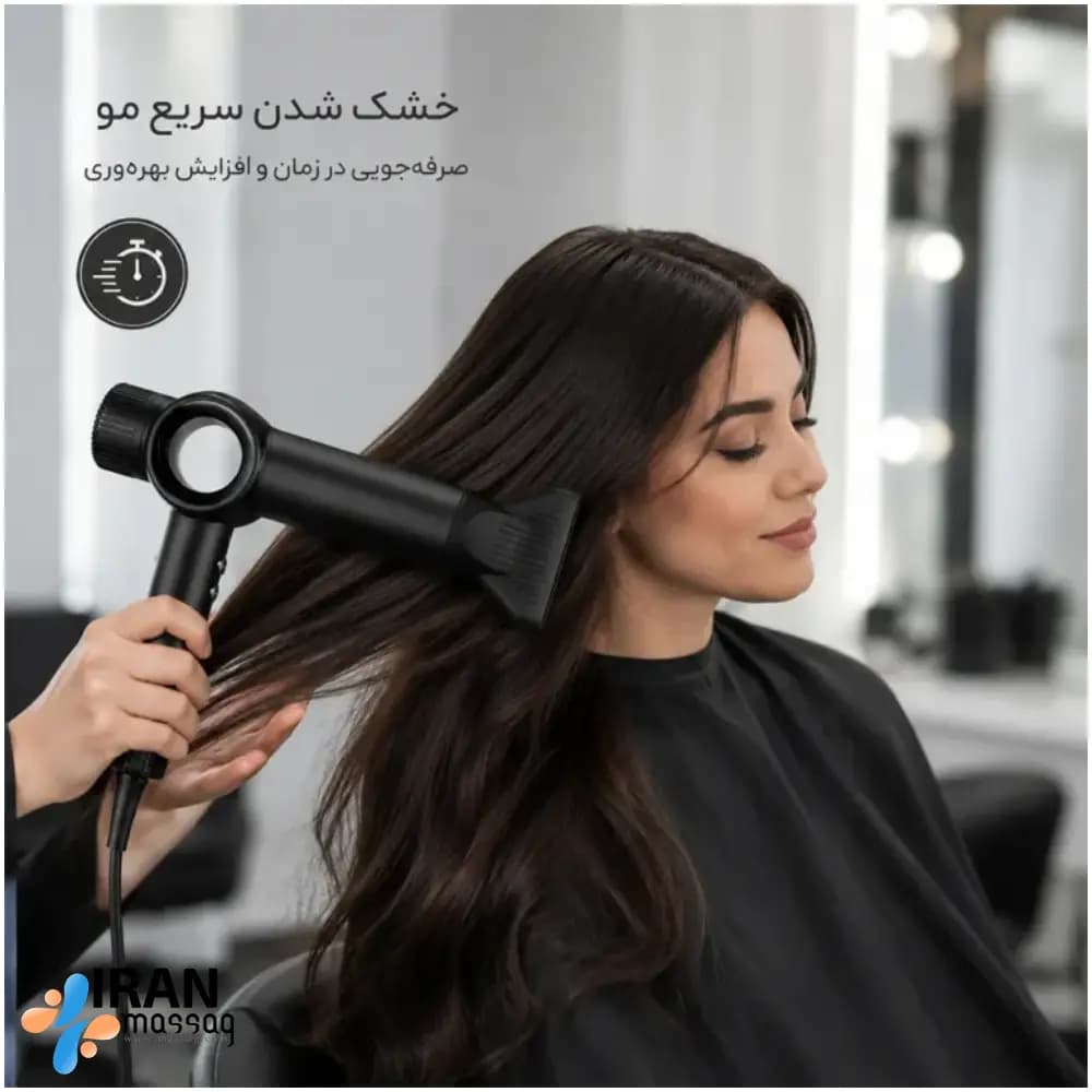 سشوار سالنی ولروس مدل VL-577 | موتور BLDC و توان 3000 وات — تصویر ۲