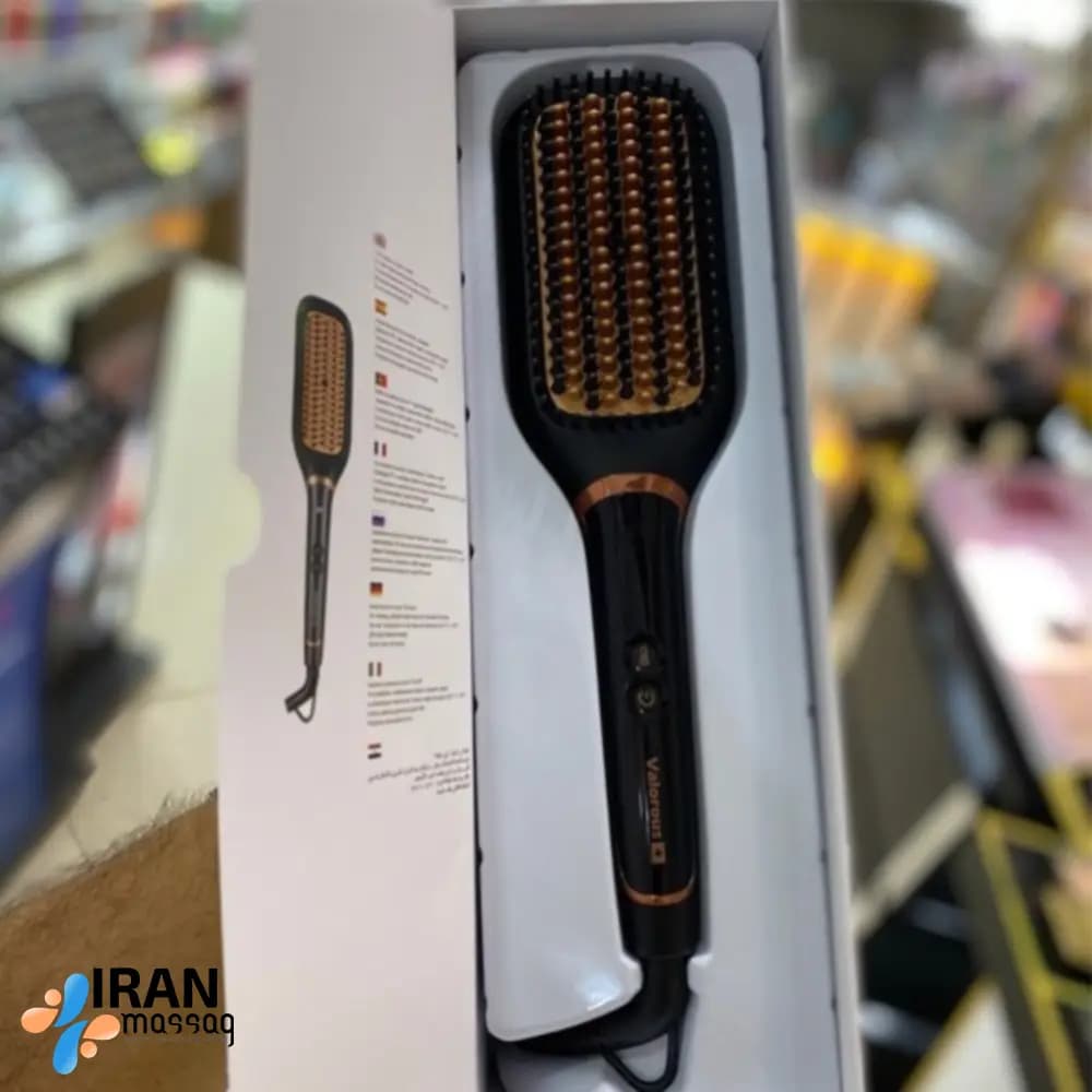 برس حرارتی ولروس مدل VL-308 | صاف‌کننده حرفه‌ای مو با صفحه سرامیکی و گرمایش سریع — تصویر ۴