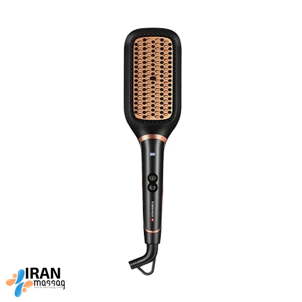 برس حرارتی ولروس مدل VL-308 | صاف‌کننده حرفه‌ای مو با صفحه سرامیکی و گرمایش سریع — تصویر ۳