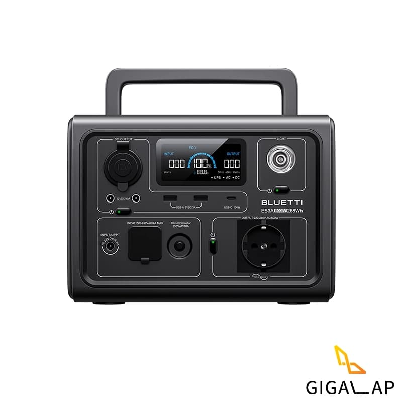 پاور استیشن UPS همراه قدرتمند 600 وات بلوتی مدل BLUETTI EB3A 600W