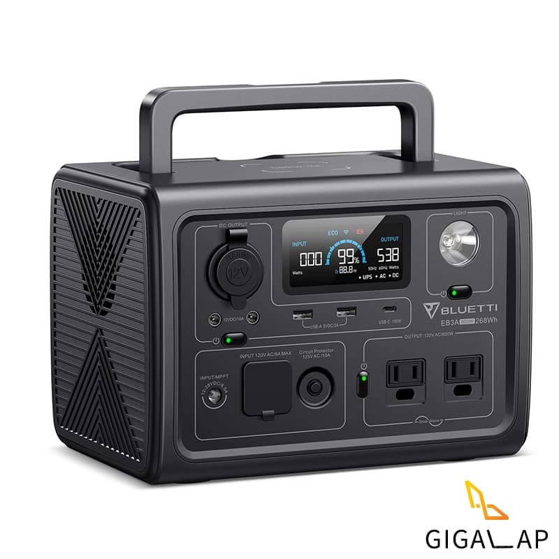 پاور استیشن UPS همراه قدرتمند 600 وات بلوتی مدل BLUETTI EB3A 600W — تصویر ۲
