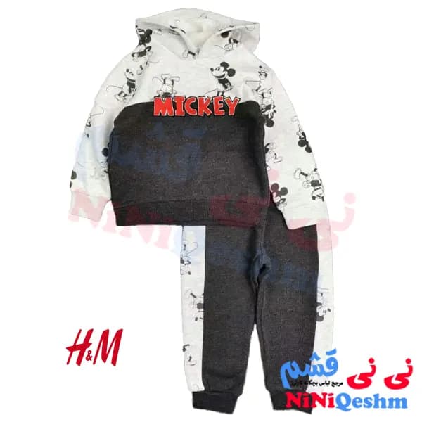 ست دو تکه هودی شلوار اسپرت H&M (اچ اند ام) کد 101