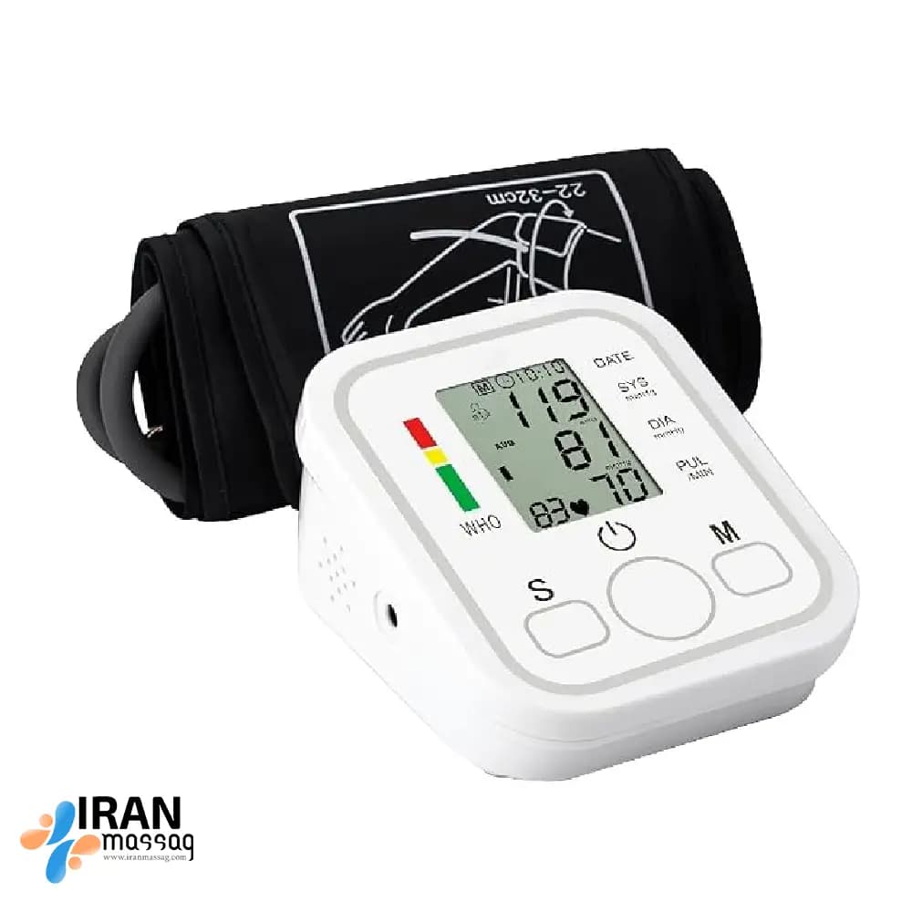 فشارسنج سخنگو دیجیتال بازویی تمام‌اتوماتیک | اندازه‌گیری فشار خون و ضربان قلب — تصویر ۲