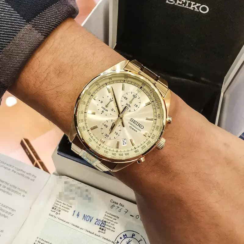 ساعت مچی مردانه اصل|برند سیکو (seiko)|مدل SSB382P1 — تصویر ۷