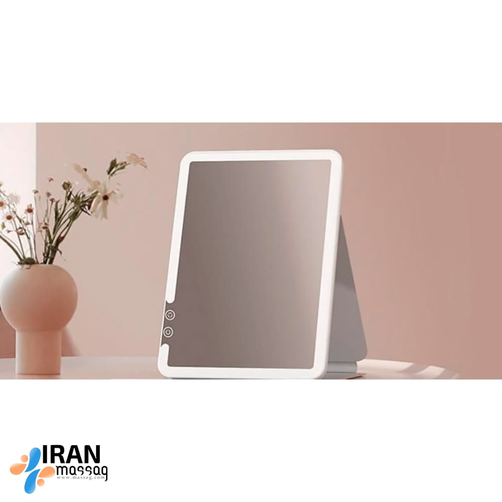 آینه آرایشی FM006 دوکو شیائومی لمسی |همراه با پایه تنظیم شونده — تصویر ۲