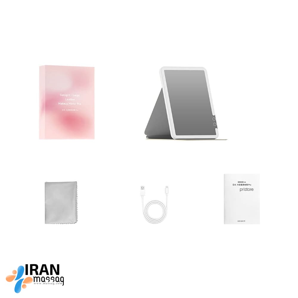 آینه آرایشی FM006 دوکو شیائومی لمسی |همراه با پایه تنظیم شونده