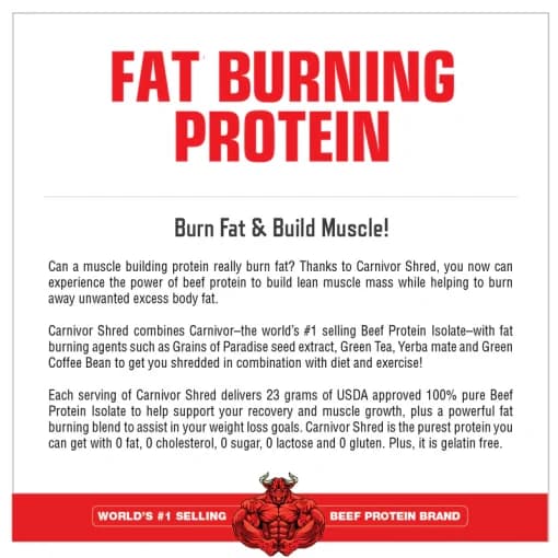 پروتئین هیدرولیز کارنیور شرد ماسل مدز MuscleMeds CARNIVOR SHRED — تصویر ۵